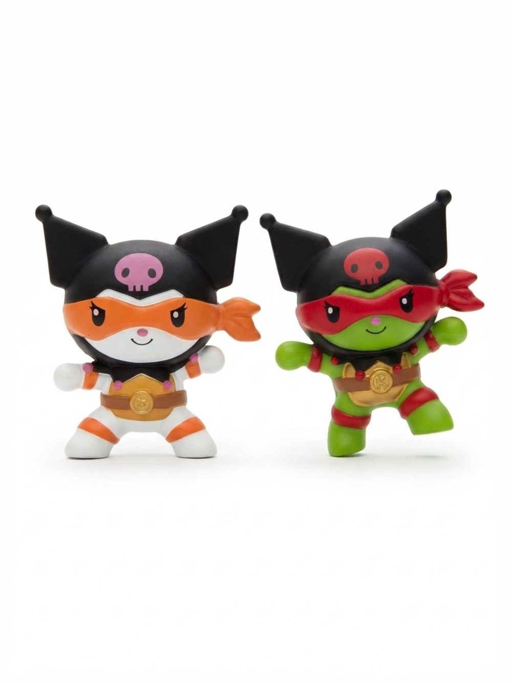 Cute Pirate Ninja Mini Figures - Orange & Green